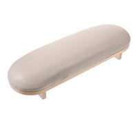 CATIEBYE Poggiamano per Unghie in Legno e Pelle Cuscino Poggibraccio Stabile e Comodo, Supporto per Manicure Domestica, Bracciolo Tecnico per Nail Art, Altezza Ergonomica per Postura