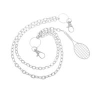 CATIEBYE Punk Metal Tennis Racket Waist Chain Unisex Multi-layer Pants Chain Accessorio Hipster Per Uomini e Donne Decorazione Alla Moda Per Pantaloni Stile Unico e Sportivo