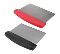 CATIEBYE Raschietto per Impasto Accessorio Pratico per Cucina e Panificazione 2 in Inox con Scala, Manico Antiscivolo Colore Casuale per Grigliate e Barbecue