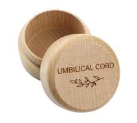 CATIEBYE Scatola con Design Unico e Compatto del Cordone Ombelicale in Legno Ricordo Organizer per Ricordi Nascita come Regalo Shower per Ragazzo Ragazza e Bambine