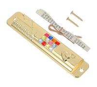 CATIEBYE Set 1 Pezzo Mezuzah di Metallo con Pergamena Kosher Interno Decorazione Ebraica per Porta in Lega di Zinco Oro per Protezione Spirituale e Arredo Casa