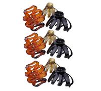CATIEBYE Set 9 Pezzi Mollettoni per Chioma a Forma di Polpo in Plastica Antiscivolo, Accessori per Chioma per Serate e Cerimonie