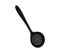 CATIEBYE Silicone con Lungo Cucchiaio Schiumarola Antiadente per Nero Utensile Versatile e Ristoranti