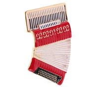 CATIEBYE Spilla a Fisarmonica in Lega Resistente Rossa Dettagli Vivaci, Spilla Musicale a Tema per Eventi e Abbigliamento Donna, Distintivo Strumento Musicale Leggero Meccanismo a Spillo
