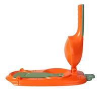 CATIEBYE Stampo per Ravioli Cinesi in Plastica Arancione Manico Ergonomico, Attrezzo Multiuso per Pressare Sfoglie di Ravioli e Biscotti, per Casa e Ristorante