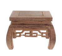 CATIEBYE Supporto per Vaso in Legno Marrone dalla Forma Regolare Decorativo e Versatile per Esposizione di Piante e Mini Acquari per Arredamento Domestico e Regali