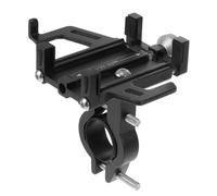 CATIEBYE Supporto Telefono Bicicletta in Lega di Alluminio Resistente Installazione Facile, Portatelefono per Bici Mtb, Accessorio Pratico per Manubrio Nero