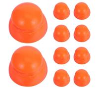 CATIEBYE Tappi Copriforo Protezione per Attrezzature in Plastica Arancione 10 Pezzi per Bulloni e Dadi da Parco Giochi in Giardini e Parchi