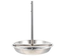 CATIEBYE Teglia per Arrosti Design Ergonomico in Inossidabile Supporto Verticale Facile da Smontare per Pollo per e Barbecue