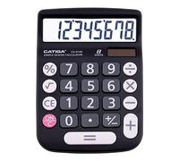 CATIGA Scrivania cd8185 e Home Style Calcolatrice 8digit LCD schermo adatto per Ufficio e sull'uso di Move. (Nero)