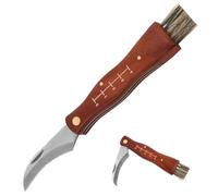 Catime Coltello da Giardino da Tasca, Coltello per Funghi, Coltello da Innesto, Coltellino a Serramanico da Funghi, Coltello da Giardinaggio, Coltello da Esterno con Manico in Legno, Gardening Knife