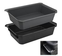 Catime Scatola Portaoggetti Sotto il Sedile Compatibile con Modello Y 2020-2023, Vassoio Nascosto Cassetto für Model Y, Under Seat Doppio Strato Organizzatore Contenitore per Auto, Salvaspazio