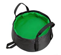 Catino per portatile 8L Caldo 90°C per Piedi Catino per portatile(Green) | Nylon 210D per robusto, per strato interno sigillato, impermeabile, leggero 50g, ideale per trekking e viaggio