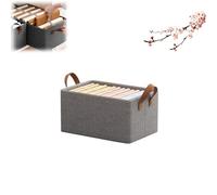 Cation Multi-Functional Folding Wardrobe, Ultra Space Clothes Drawer Organizer Closet with Cationic Steel Frame Storage Box Handle for Home Organizer (Grey,S)