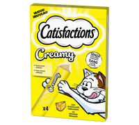 Catisfaction Dreamies Creamy snack per gatti 4x10 gr - Formaggio - 1° ORDINE? scegli lo sconto BZR5 / BZR20 + 200 punti fedeltà