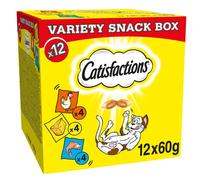 Catisfaction Dreamies Variety Box snack per gatti 12x60 gr - Snack vVarietyBox 12x60gr Catisfaction - 1° ORDINE? scegli lo sconto BZR5 / BZR20 + 200 punti fedeltà