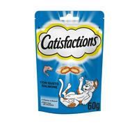 CATISFACTION Snack biscottini per gatto 6 confezioni da 60 GR al Salmone