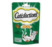 CATISFACTION Snack biscottini per gatto 6 confezioni da 60 GR Gusto Tacchino