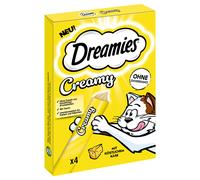Catisfactions Dreamies Creamy Snack per gatti - Set %: 44 x 10 g Formaggio