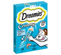 Catisfactions Dreamies Creamy Snack per gatti - 4 x 10 g Salmone