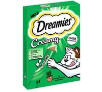 Catisfactions Dreamies Snack Liquidi per Gatti Gusto Erba Gatta 4x10g
