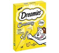 Catisfactions Dreamies Snack Liquidi per Gatti Gusto Formaggio 4x10g