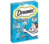 Catisfactions Dreamies Snack Liquidi per Gatti Gusto Salmone 4x10g