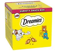 DREAMIES Variety Snack Box Bocconcini per gatti al gusto di pollo, formaggio e salmone 720 g