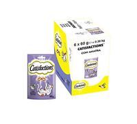 Catisfactions Snack Croccanti per Gatto con Squisita Anatra, Fuori Croccante e Dentro Morbido, 6 Confezioni da 60 g, Totale 360g