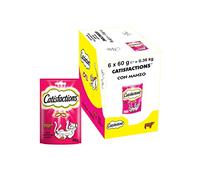 Catisfactions Snack per Gatto, Appetitoso Manzo, 6 Confezioni da 60 g