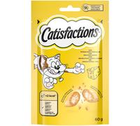 Catisfactions snack per gatto bustina 60 gr - Formaggio - 1° ORDINE? scegli lo sconto BZR5 / BZR20 + 200 punti fedeltà