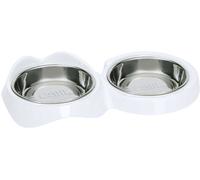 Catit Pixi - Ciotola Doppia, Bianco - 1 pz.