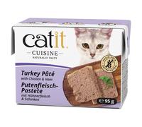 Catit Cuisine Paté 24 x 95 g Umido per gatto - Tacchino con pollo e prosciutto