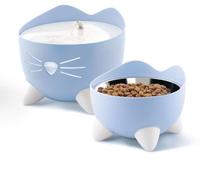 Catit Fontana Automatica per Gatti Combo Pack Pixi Azzurro con Ciotola e 3 Filtri Inclusi