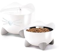 Catit Fontana Automatica per Gatti Combo Pack Pixi Bianca con Ciotola e 3 Filtri Inclusi
