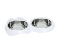 Catit Pixi - Ciotola Doppia, Bianco - 1 pz.