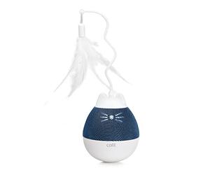 Catit PIXI Spinner, giocattolo per gatti con erogazione del trattamento, blu