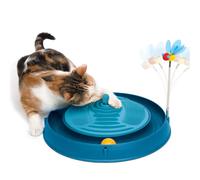 CATIT Play-N-Scratch Con Tappetino Massaggiante - Blu