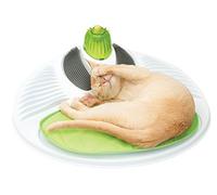Catit Senses Centro Benessere per Gatti | Spazzola massaggiante integrata, cuscino per rilassamento, stimolatore gengive, erba gatta inclusa