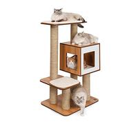 CATIT Vesper - Albero per gatti gigante a base alta, colore: noce