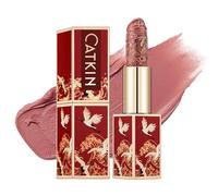 CATKIN Rossetto Opaco Colore Intenso, Formula A Lunga Durata e Idratante, con Vitamina E, Effetto Naturale, Finish Satinato, per Sensibili Labbra, 3.2g (CO157)