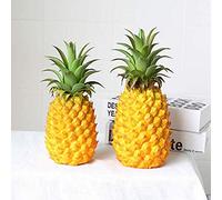 Catkoo Frutti Artificiali in Plastica Ananas Finto Ornamento per La Casa Decorazione per Decorazioni per Feste Prop, Intelligenza Perfetta per Bambini, Sviluppo Regali del Cervello Giallo SNone