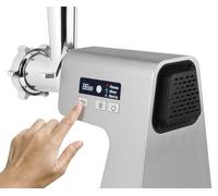 Catler Tritacarne elettrico MG 800, corpo in metallo resistente, display LCD touch control, 3 piastre di macinazione, accessori per salsicce e crocchette, funzione inversa, protezione contro il