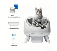 CATLINK Open-X C Lettiera autopulente aperta - Open-X Lite (Grigio chiaro)
