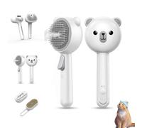 Catnap Brushes, Pet Steam Brush, Pet Fur Soft for Indoor Long or Short Loose Hair and Refreshed with One-Click Button Massage (shape 1)