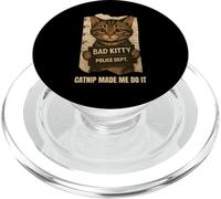 Catnip Made Me Do It Funny For Cat Lover Men Women PopSockets PopGrip per MagSafe