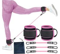 Catoco Fasce di resistenza per i piedi, per la caviglia, per il fitness, per uomini e donne, fasce di resistenza alle gambe, per allenamenti booty - Kickbacks Hip Gluteus Training