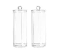 Catola Di Cotone Rimodellata In 2 Parti, Deposito A Blocchi Di Cotone Trasparente, Supporto Per Pad Di Cotone Multifunzionale, Donatore Di Blocco Di Cotone Cosmetico