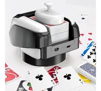 Catolsss Miscelatore automatico per carte 2 in 1 e dealer con grande durata della batteria - Macchina per miscelare carte elettrica a 360°/180°Deal, lascia per 1-8 giocatori per ONU, Blackjack, Texas