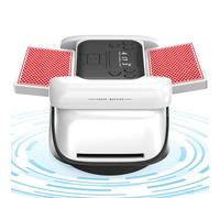 Catolsss Miscelatore automatico per carte 2 in 1 e trasmettitore di carte con grande durata della batteria - Macchina di miscelazione elettrica di 360 gradi consente di ruotare per 1-8 giocatori per